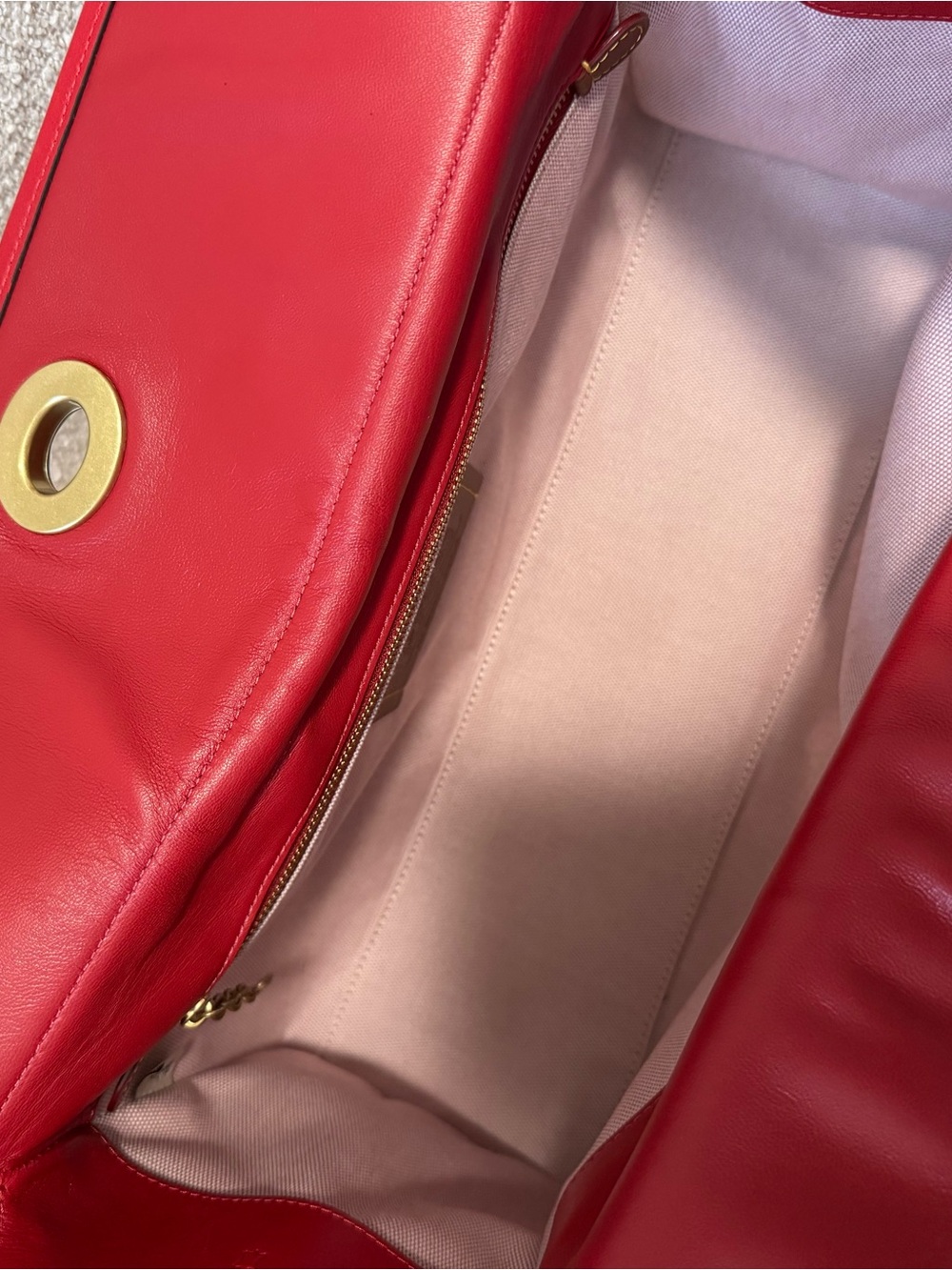 COACH Haversack Scarlet USED - Picture 5 of 11